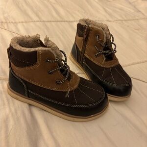 Kids Brown and Tan Boots